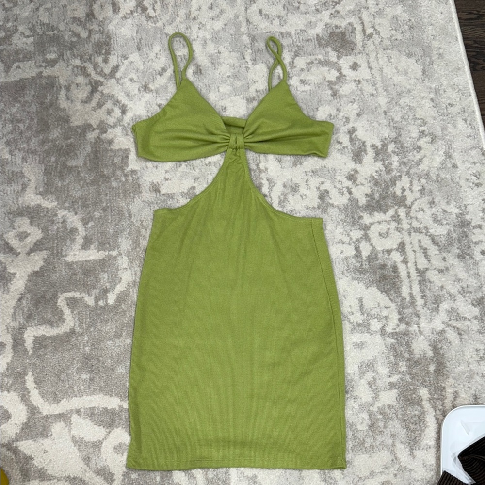 Green Cutout Dress